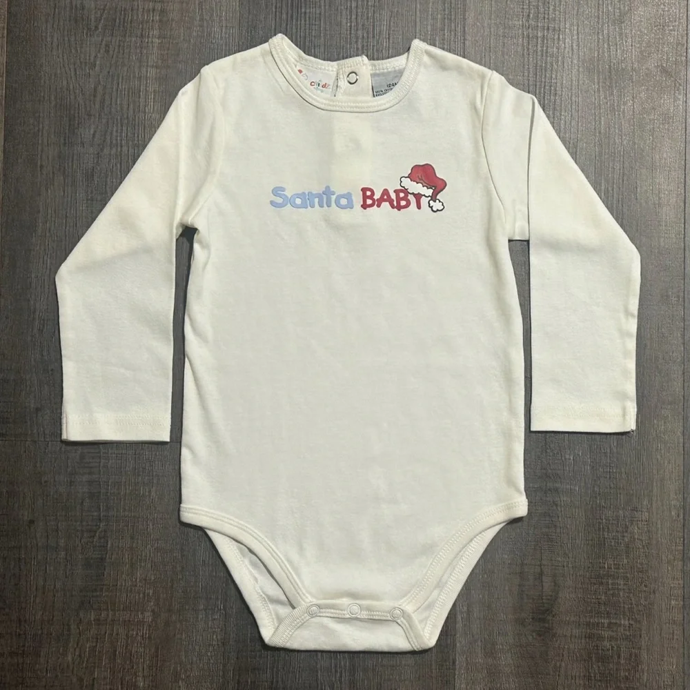 💞 New Baby & Toddler Size 24 Months Santa Baby Christmas Holiday Onesie Bodysuit